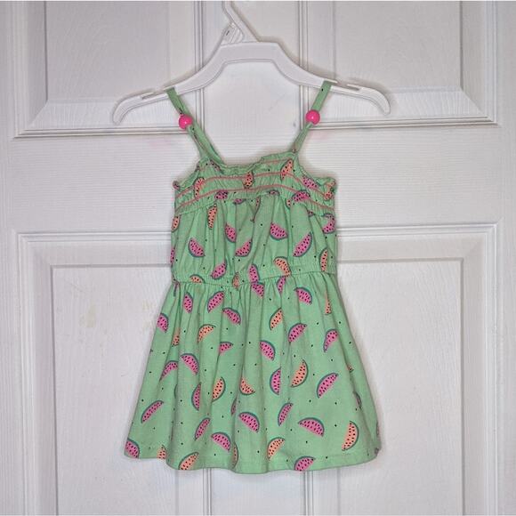 Circo Baby Girl Green & Pink Watermelon Summer Dress Size 18 Months - Picture 1 of 12